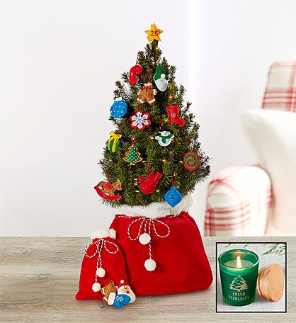 Santa’s Surprise Countdown Tree + Free Candle
